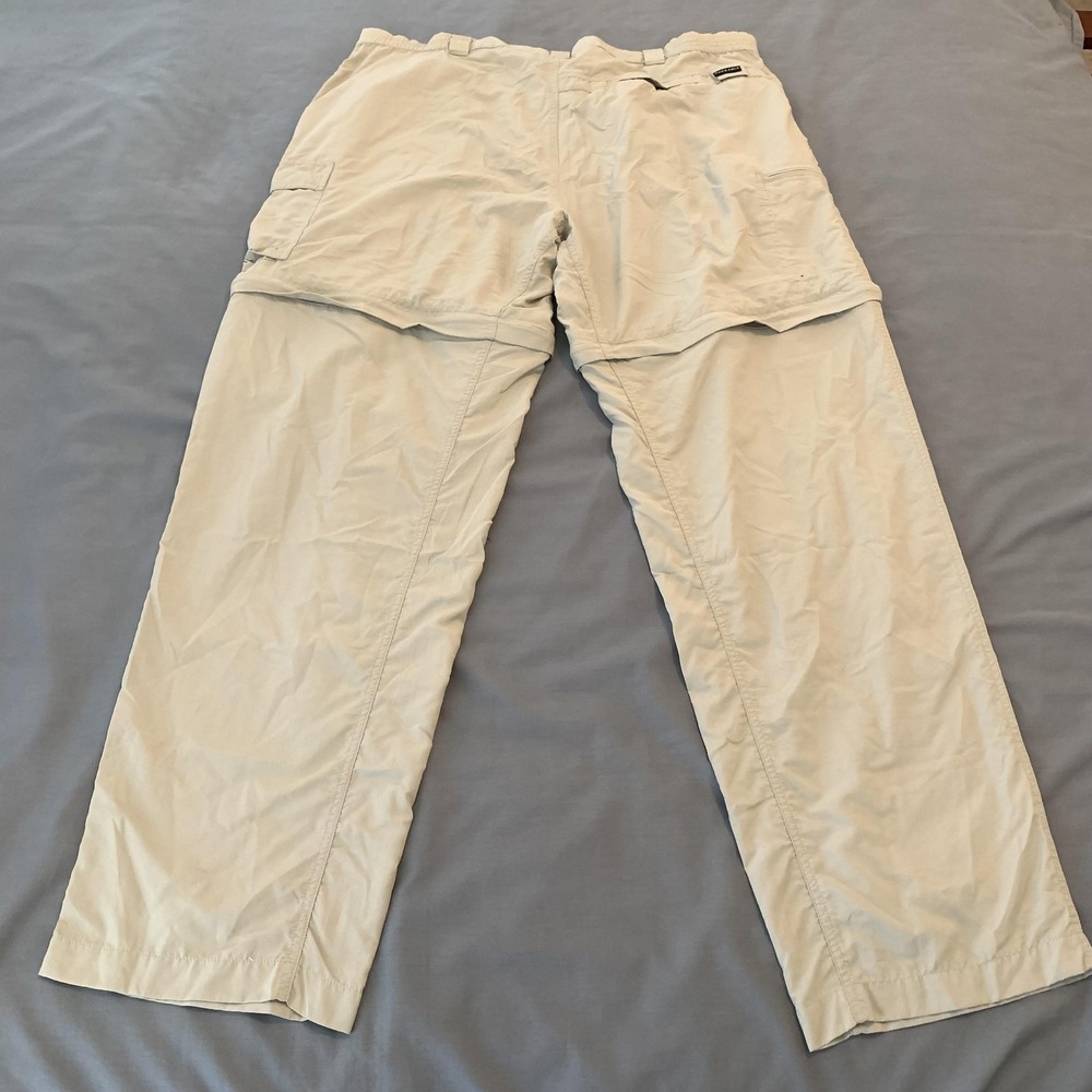Columbia GRT Cargo Pants Mens 43x34 Beige Convertible Packable Travel Hiking - Picture 7 of 9
